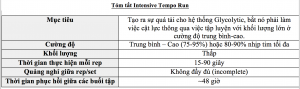 ITR sum table - Phát Triển Hệ Thống Năng Lượng Trong Cơ Thể
